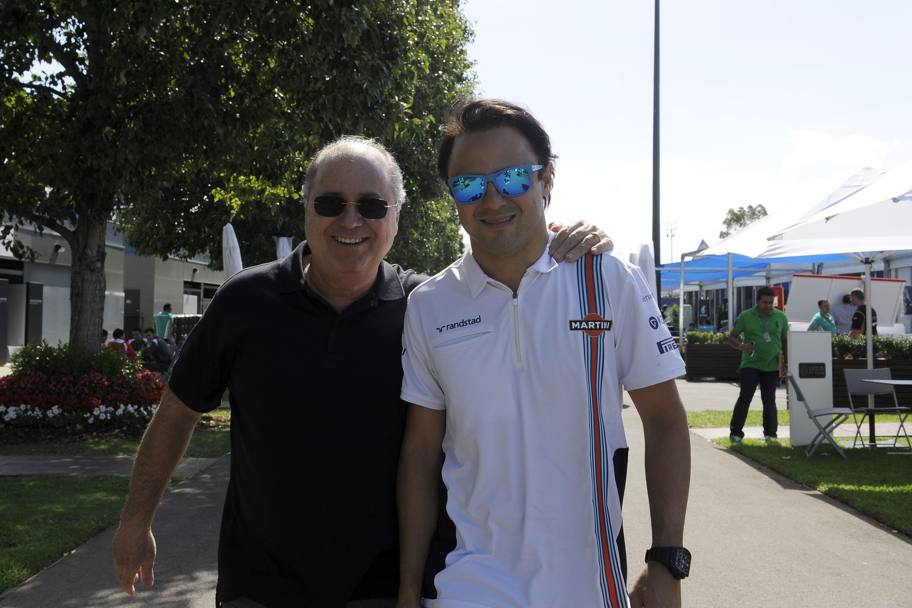 Felipe Massa e il pap all&#39;arrivo: comincia l&#39;avventura Williams del brasiliano. Colombo